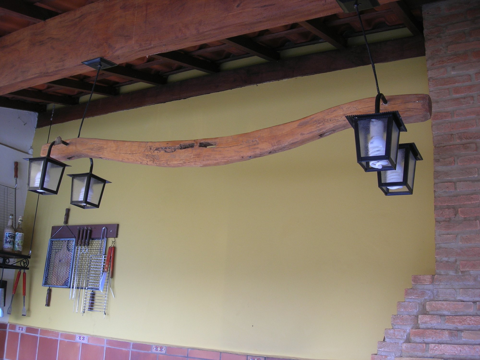 Upcycling - Luminária de canga de boi